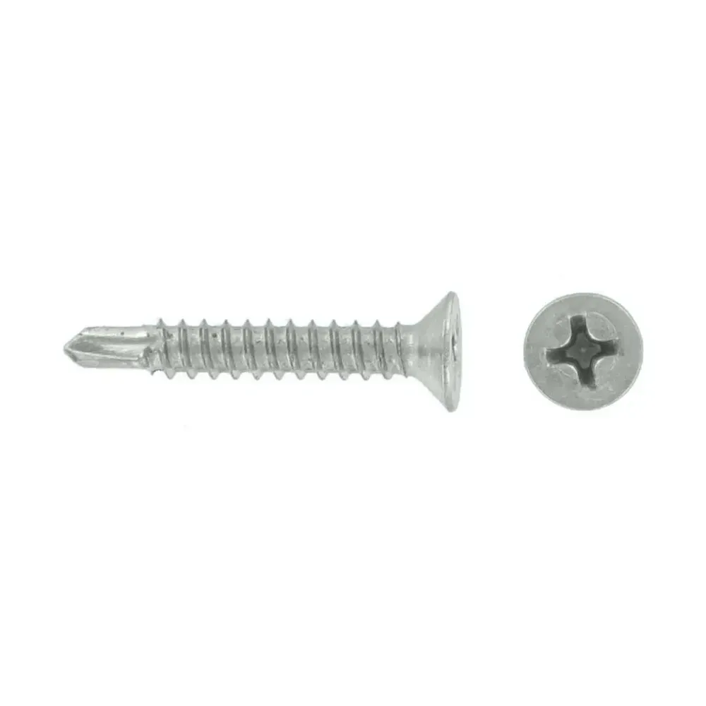 UCSD3925 Pozi countersunk drill screw with zinc plating