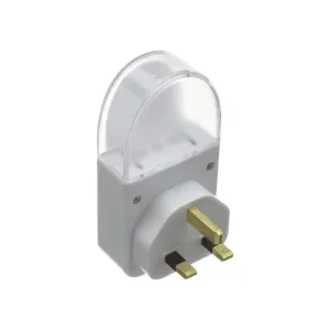Uni-Com Plug-Through 13A Socket with Sensor Night Light
