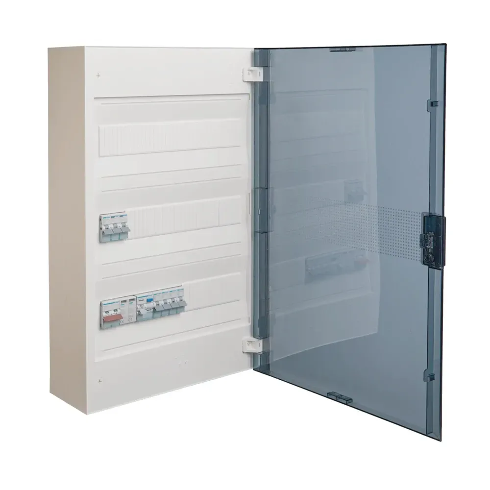 Hager 3 Row Consumer Board with 54 modules, SPD, and surface mount design