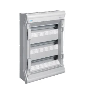 Hager VE318Y 3x18 Way Waterproof Enclosure IP65 63A 400V