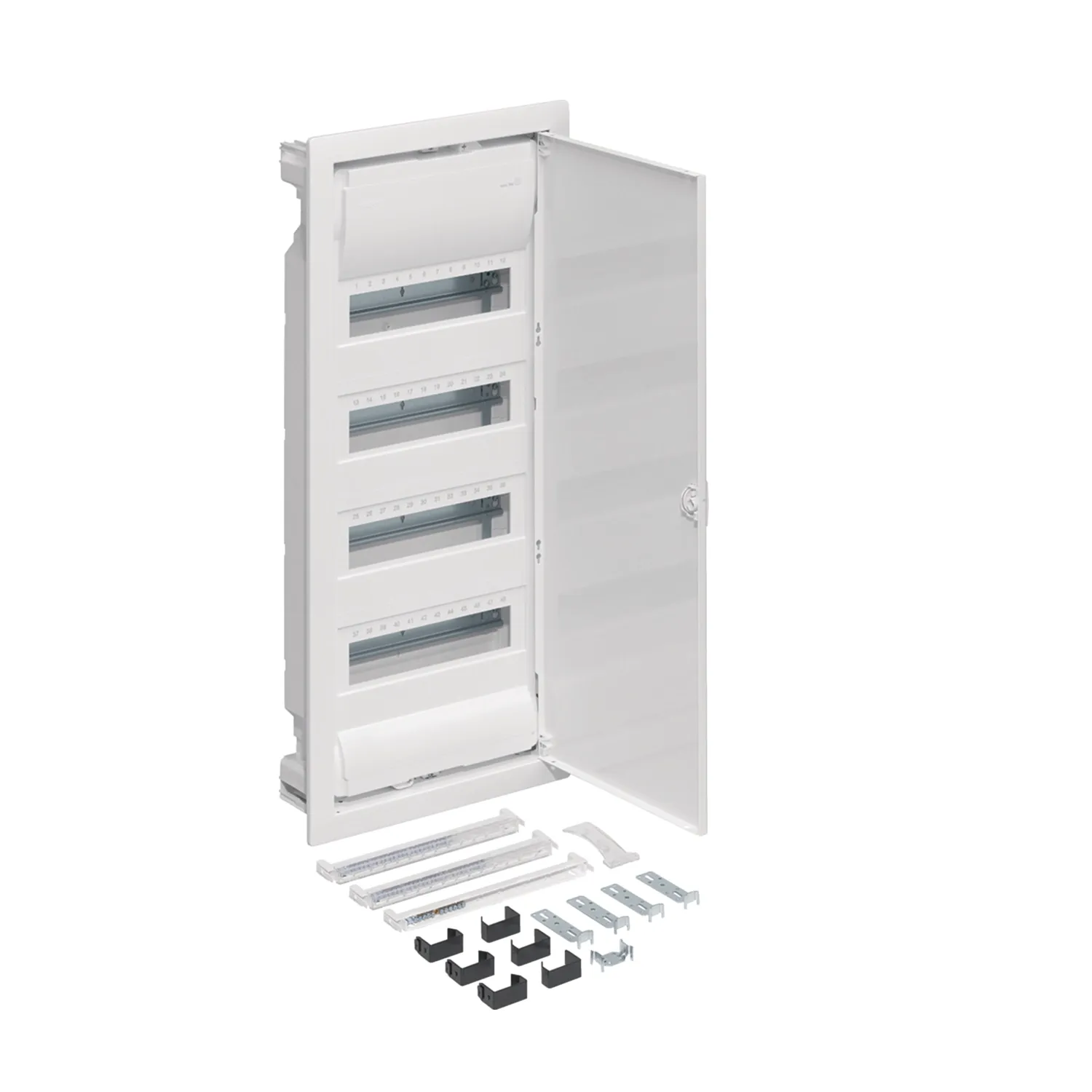 Hager VU48IE 4-Row Recessed Board Empty 48 Module IP30