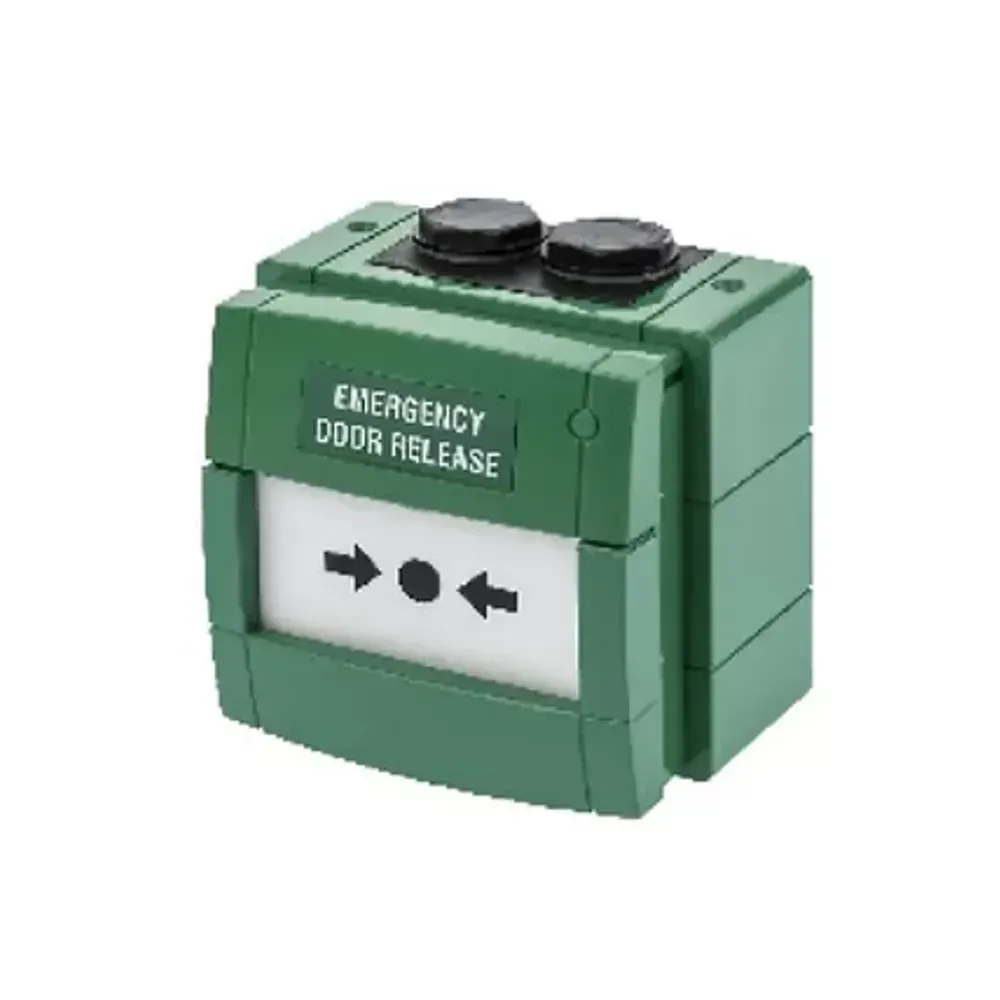 KAC IP67 Green Weatherproof Break Glass Call Point with 2 Pole Contacts