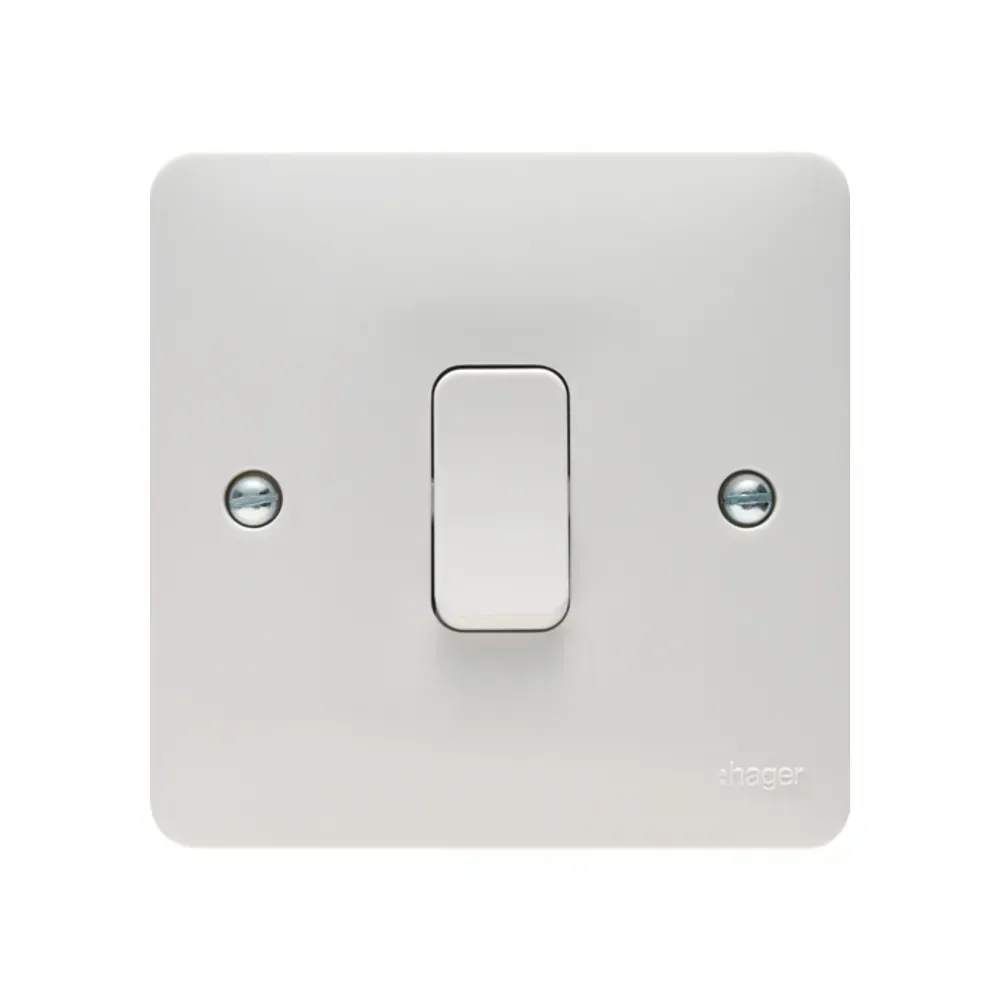 Hager 20A DP Switch in white