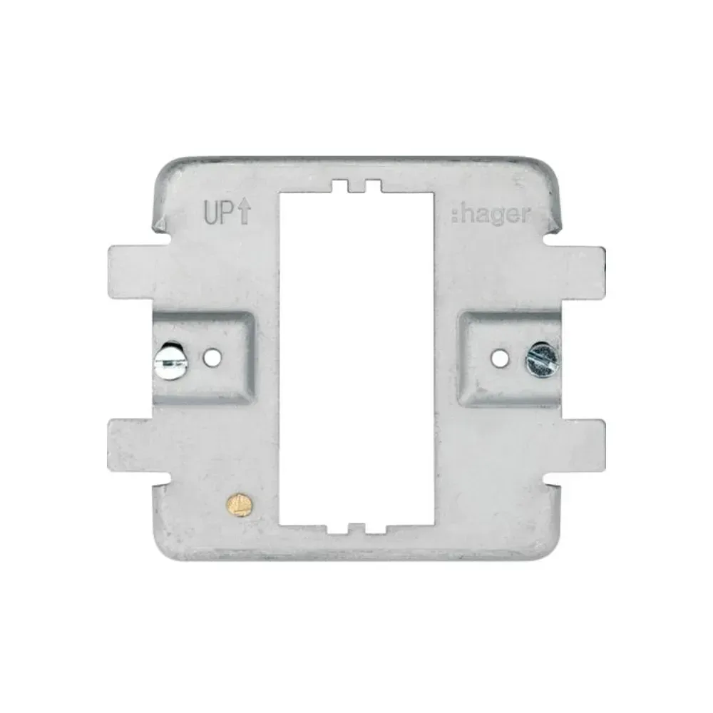 Hager 1 Gang Grid Frame in White