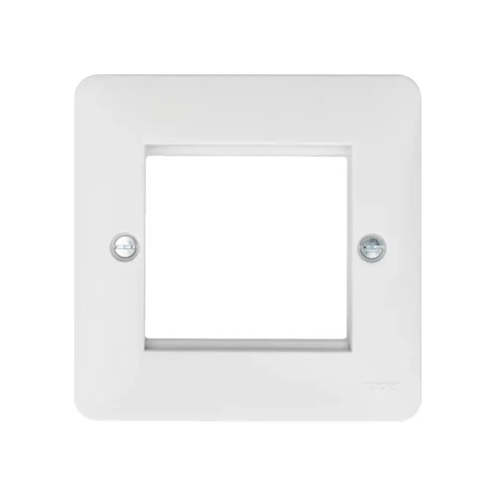Hager Euro Style Accommodation Plate 2 Module - White
