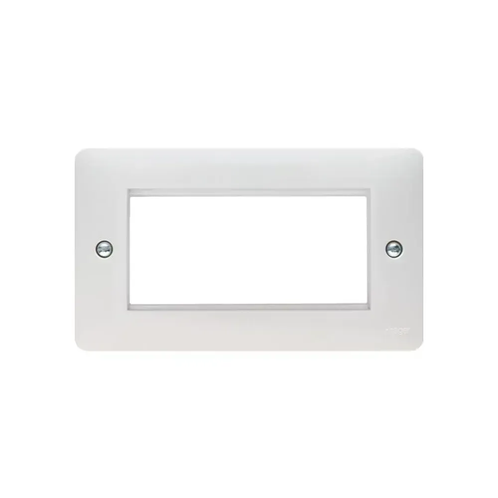 Hager 4 Module Plate with IP20 Protection Index