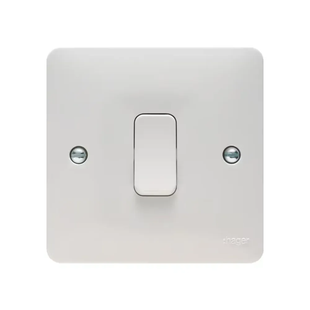 Hager 1 Gang Wall Switch