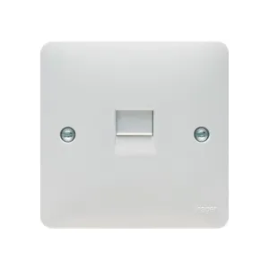 Hager White RJ45 Socket
