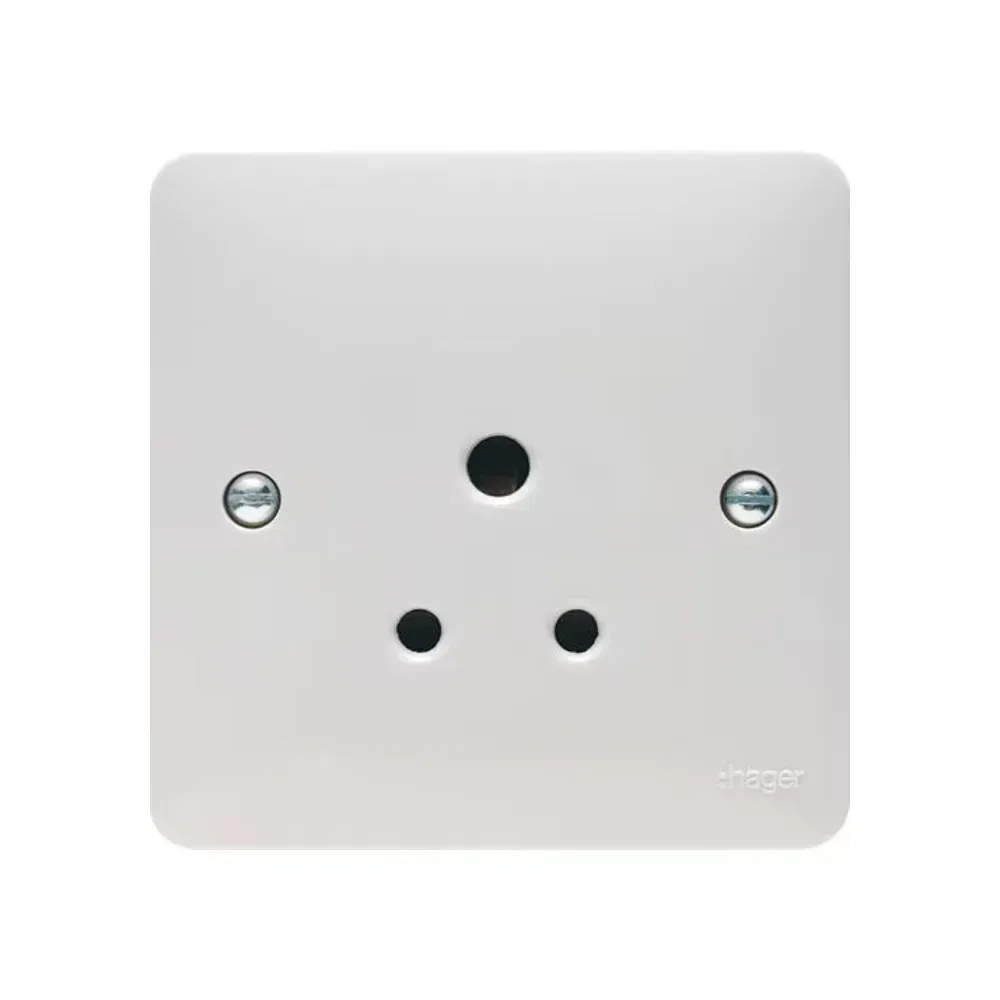 Hager 5A White Socket for Homes