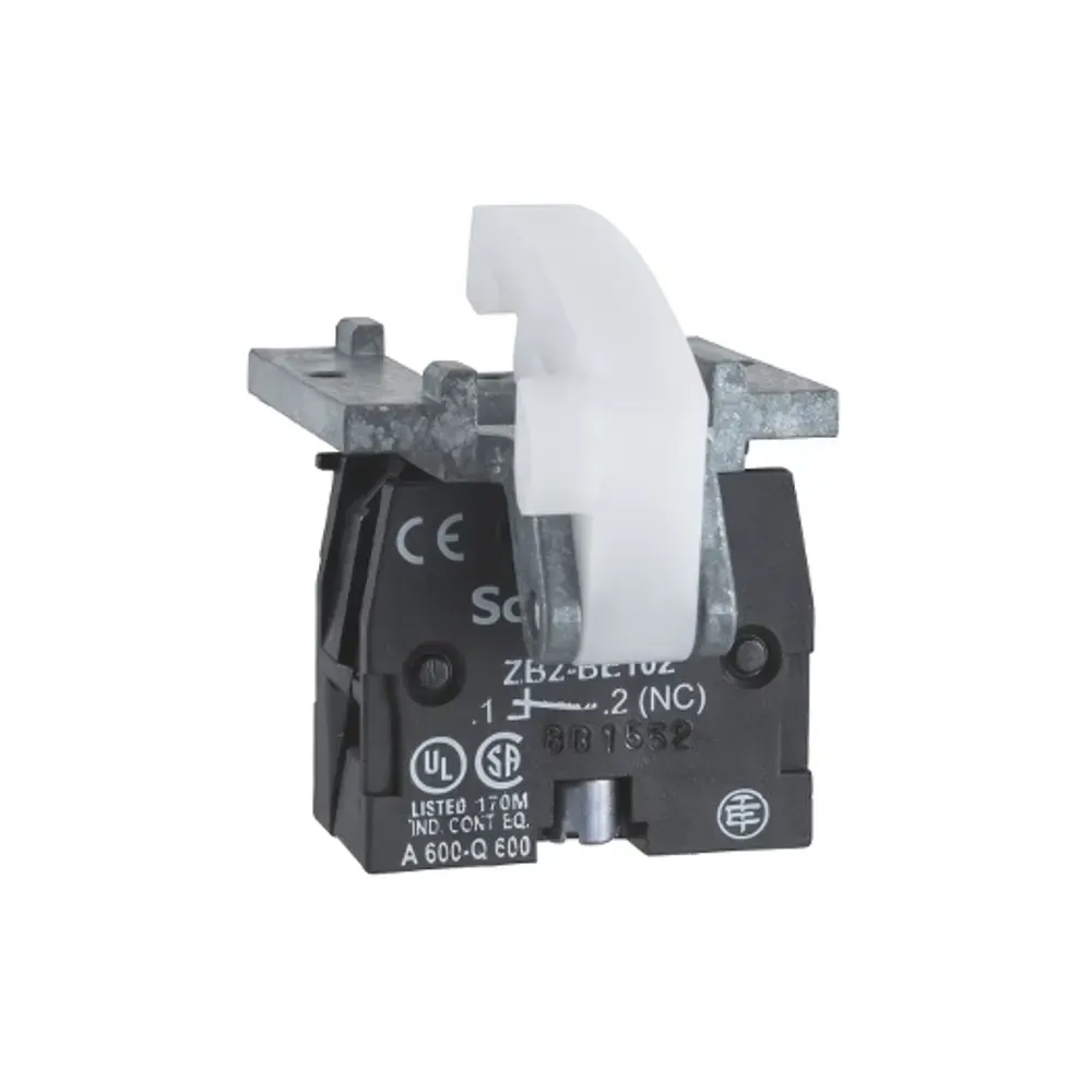 Schneider Harmony XACS102 Contact Block 1NC Spring Return Base Mount