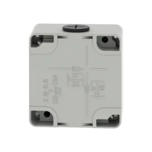 Schneider Control Station 2 Way Metal 49mm Deep back view