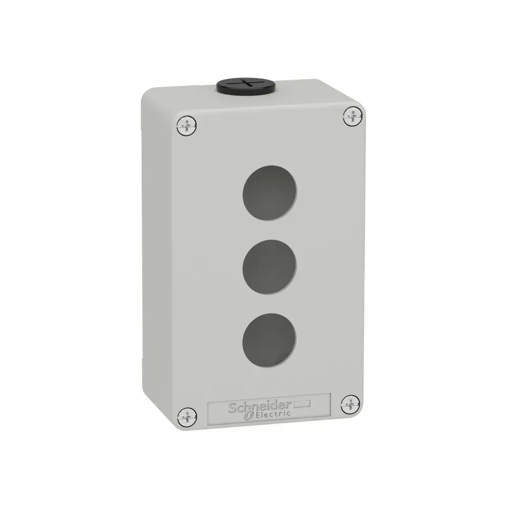 Schneider Control Station 3 Way Metal front view