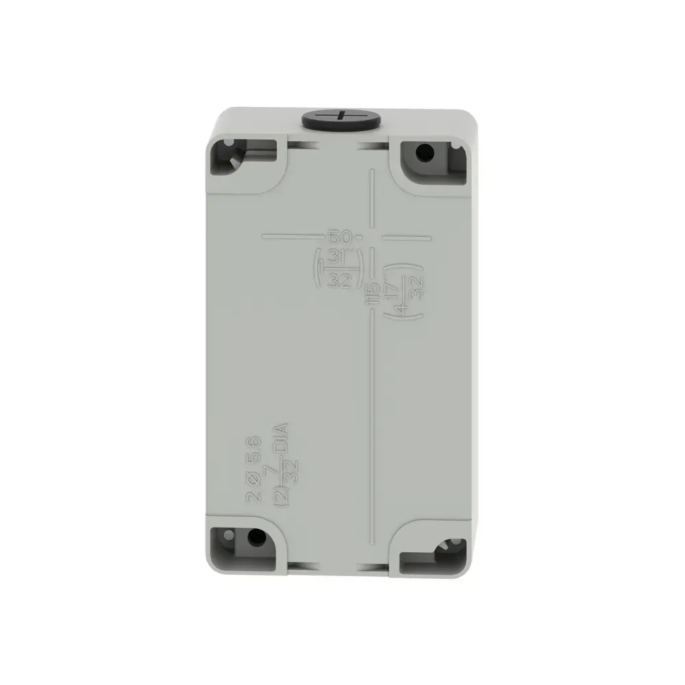 Schneider Control Station 3 Way Metal back view