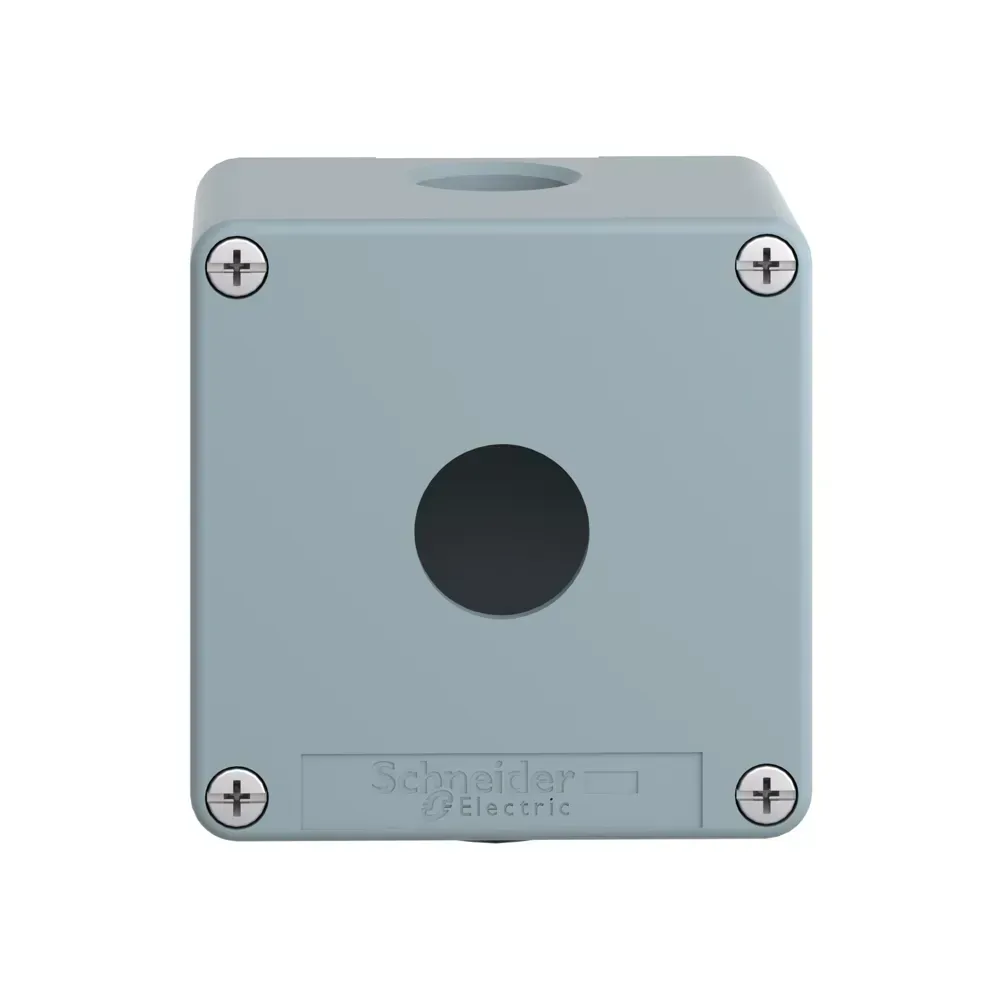 Telemecanique Empty Metal Control Station Enclosure XAP M1201H29 front view