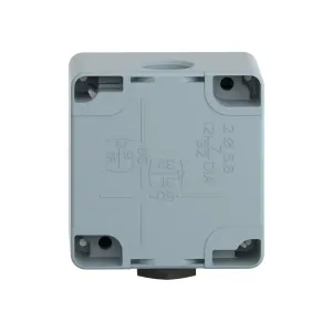 Telemecanique Empty Metal Control Station Enclosure XAP M1201H29 back view