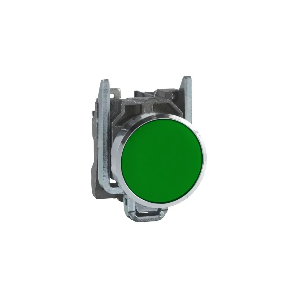Telemecanique Green Pushbutton Flush 1 N/O Panel Mounted XB4 BA31 front view