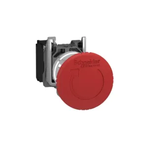 Telemecanique XB4 1NC 40mm Panel Mount Red Emergency Twist Button