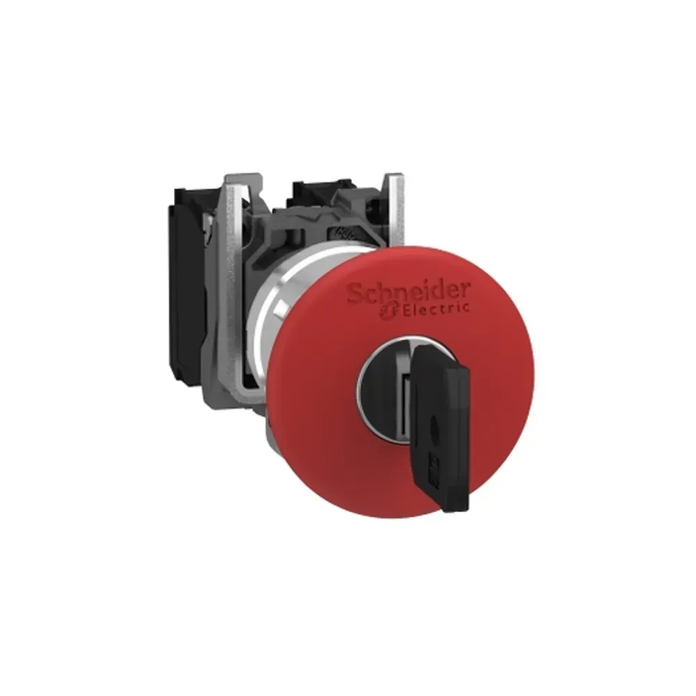 Telemecanique XB4 40mm Red Emergency Stop Panel Mount Push Button