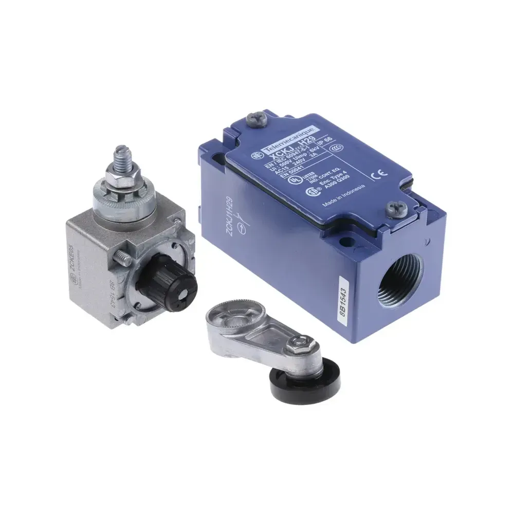 IP66 rated XCKJ10511H29 roller lever limit switch for harsh environments