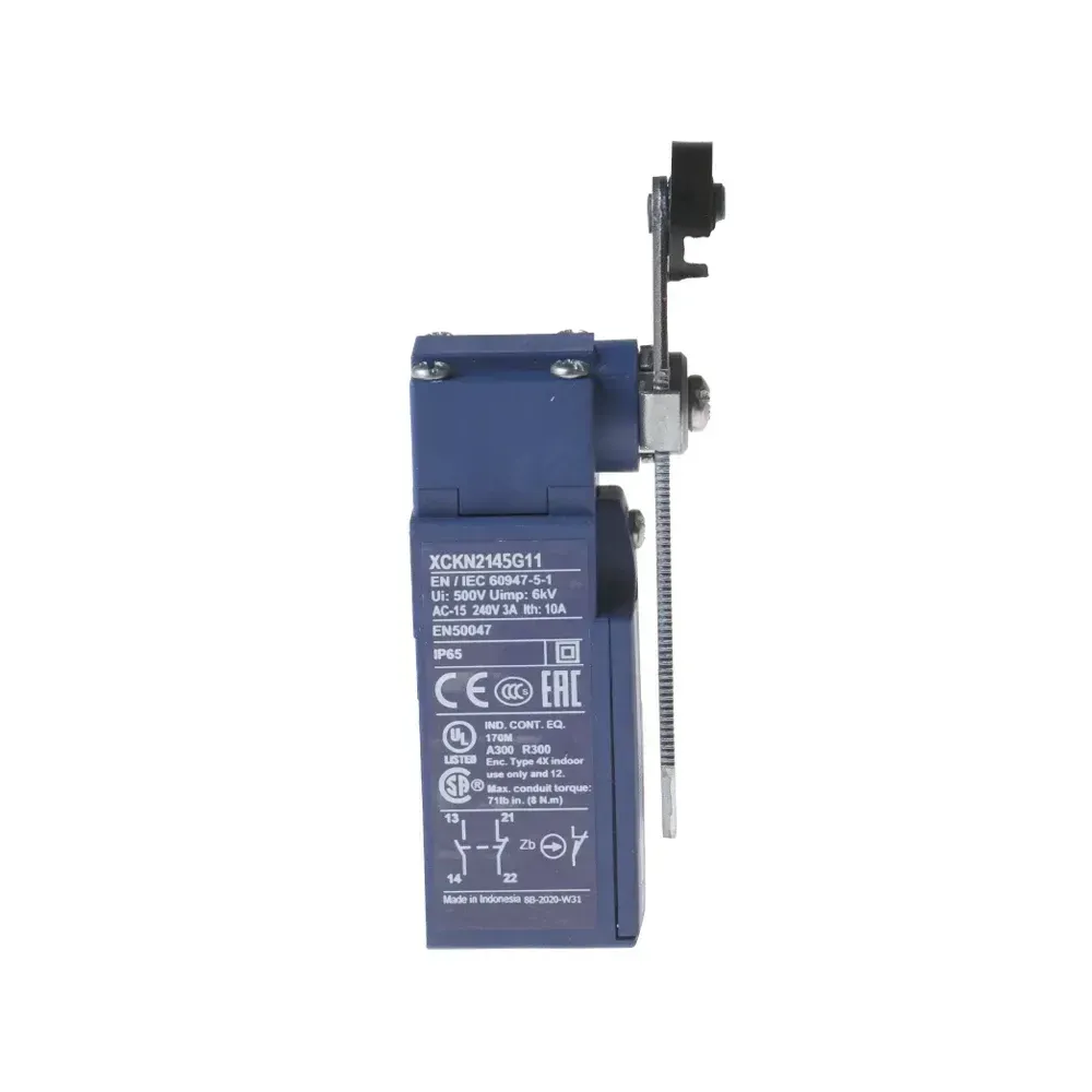 Telemecanique XCKP2145G11 variable-length roller lever limit switch for industrial use