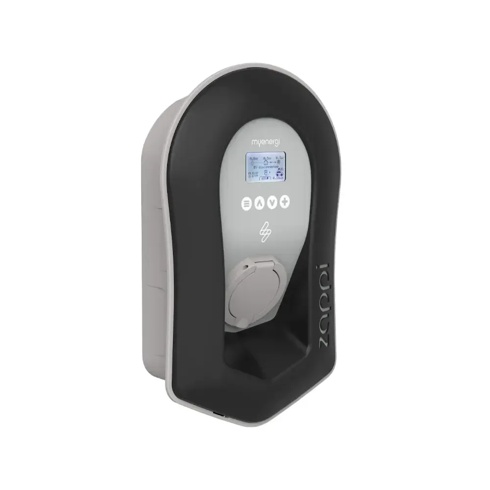 Fast, eco-friendly charging with the Zappi 2H07TB, 7kW charger