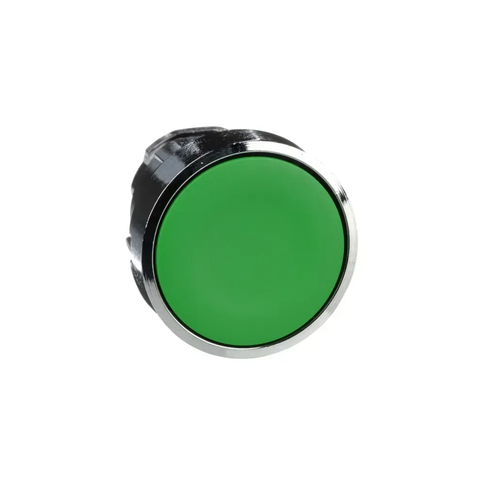 Push Button Green Flush ZB4 BA3 Telemecanique front view