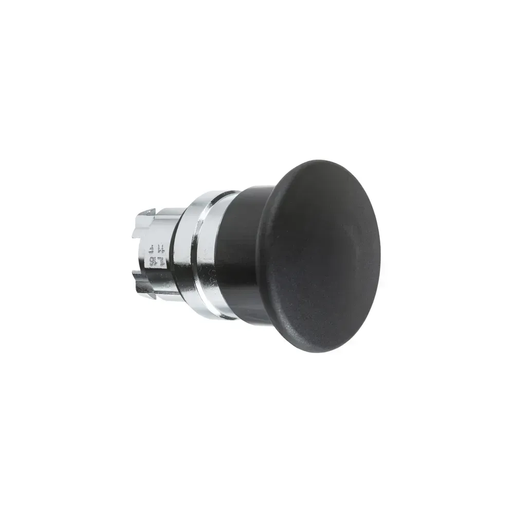 Pushbutton Head Mushroom 40 Black side view