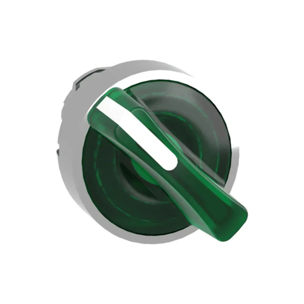 Telemecanique 22mm Green Illuminated 2 Position Selector Switch