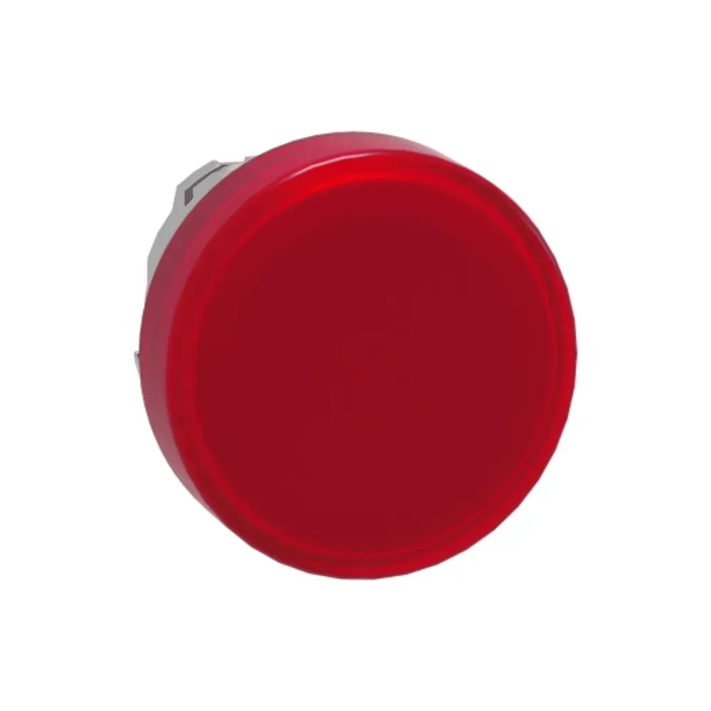Telemecanique 22mm Harmony XB4 Plain Lens Red Pilot Light Head