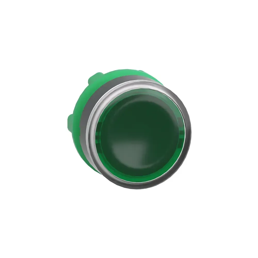 Schneider Illuminated Pushbutton Green for XAL Box front view