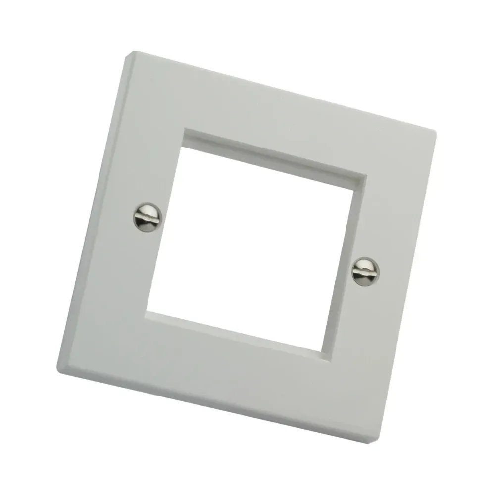 2 Port Faceplate (50x50mm) Fits 2x Euro Mod (50x25mm) CH2212S