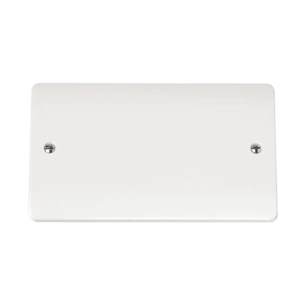 Click Mode CMA061 polar white blank plate 2 gang
