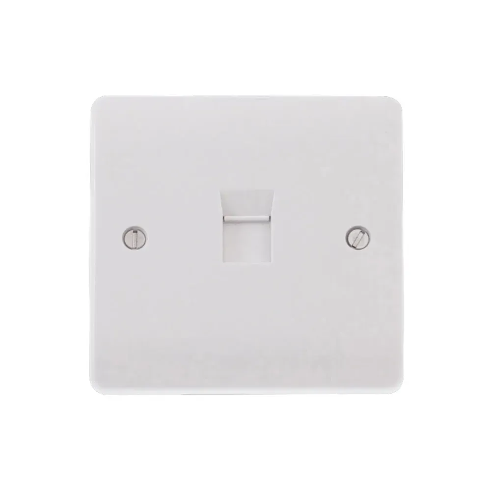 Click Mode CMA131 single gang CAT5E data socket white finish