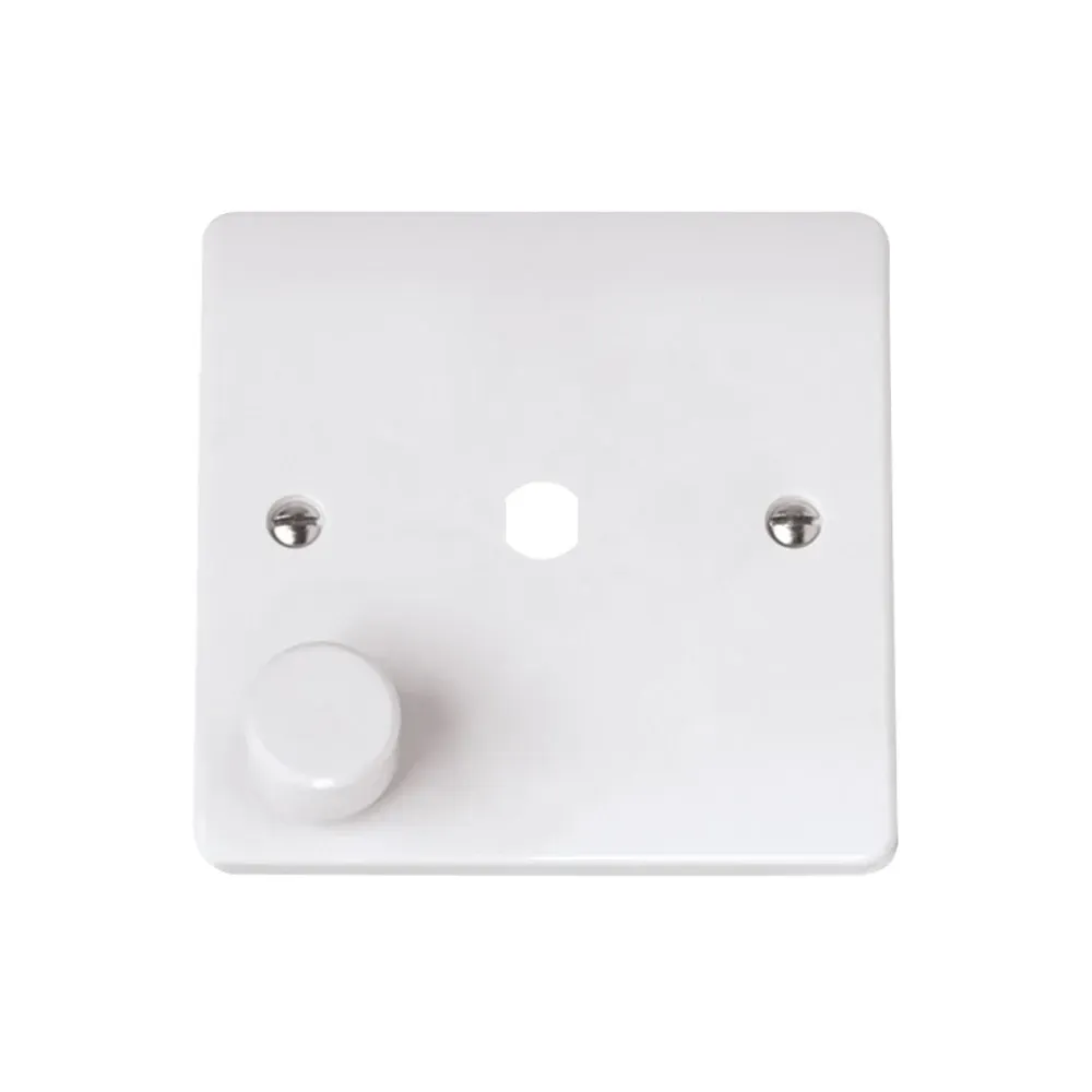 Click CMA145PL 1-gang unfurnished dimmer plate polar white