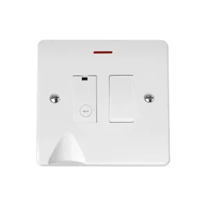 Click CMA2052 13A switched fused connection unit polar white