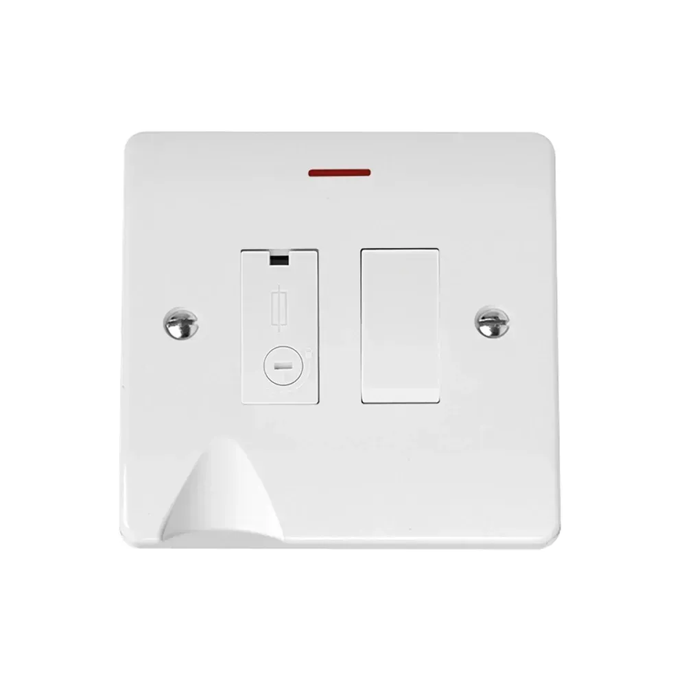 Click CMA2052 13A switched fused connection unit polar white