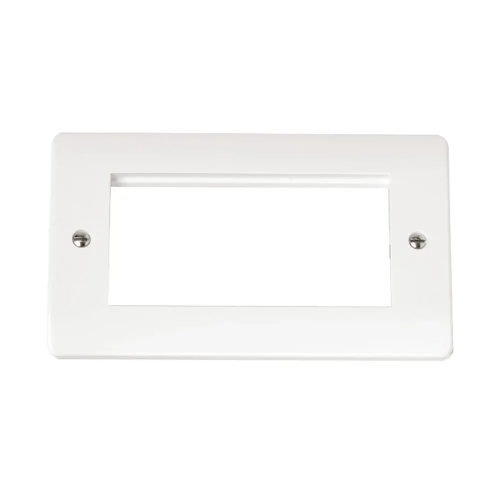 Click Mode CMA312 2 gang unfurnished plate 4 apertures white