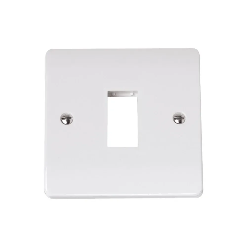Click Mode CMA401 1-gang unfurnished plate polar white MiniGrid system