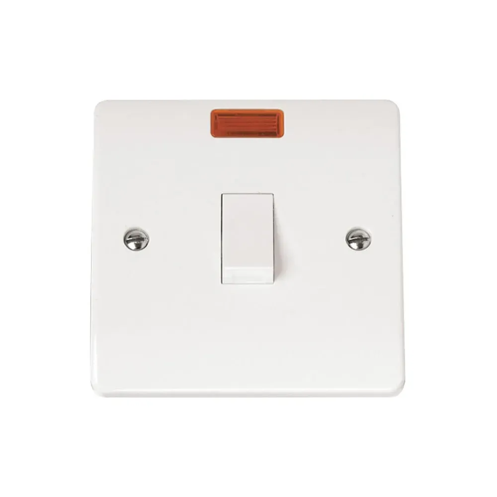 Click CMA623 20A double pole switch with orange neon indicator