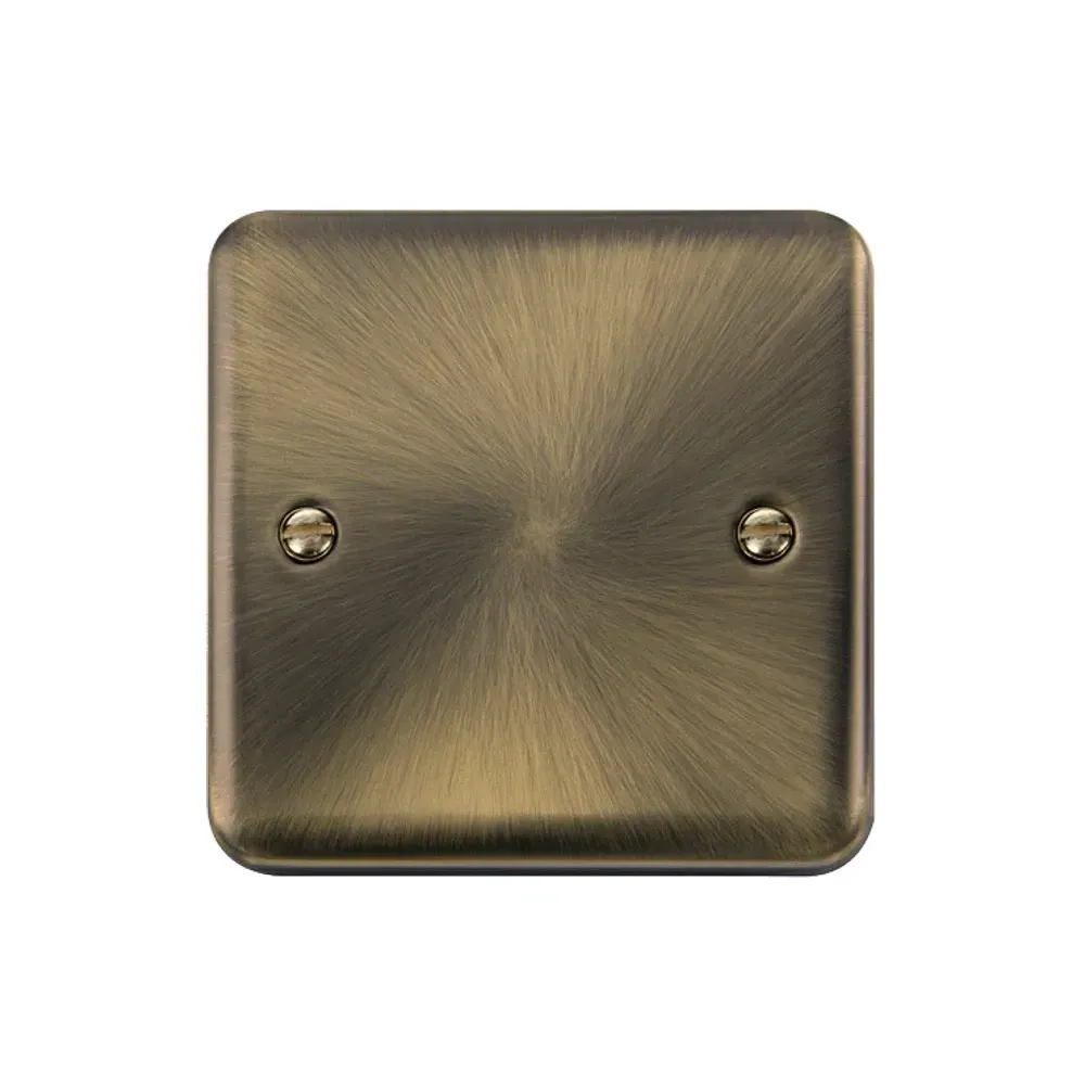 Click DPAB060 antique brass blank plate front view