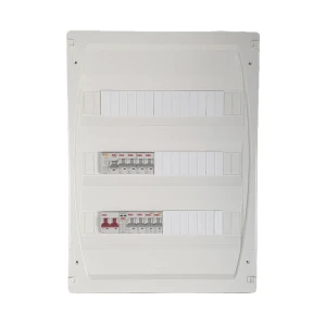 Garo Surface Consumer Unit 3 Row 54 Way Pre-Wired Main Isolator SPD IP40