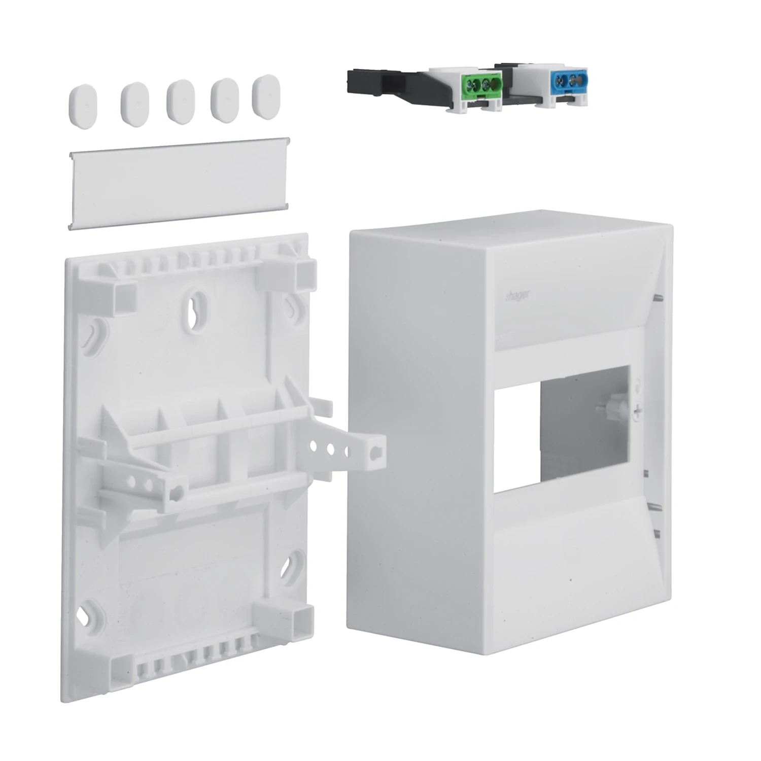 Hager Mini Enclosure 6 Module Surface Mount IP30 GD106N
