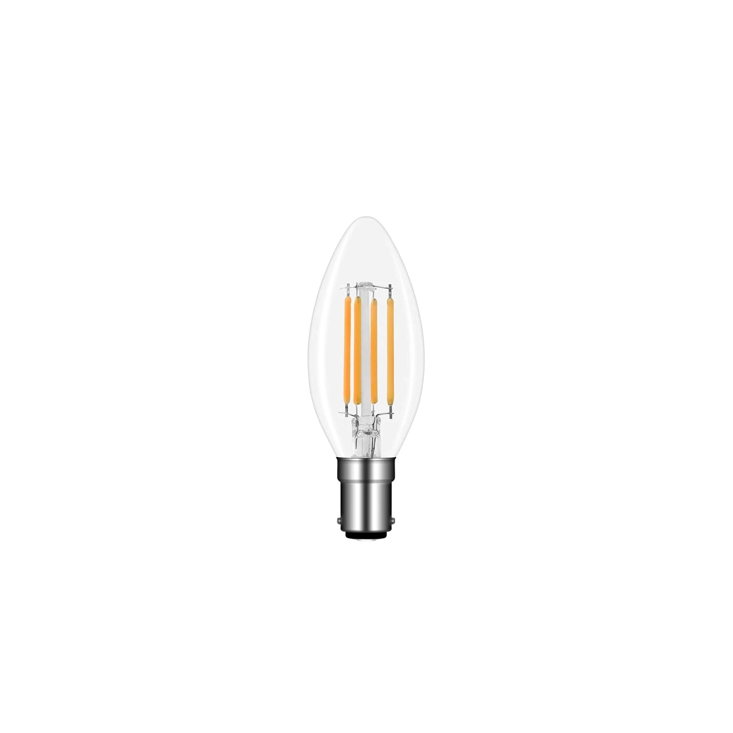 LED 4.5W Candle B15 2700K Warm White Clear Dimmable Filament