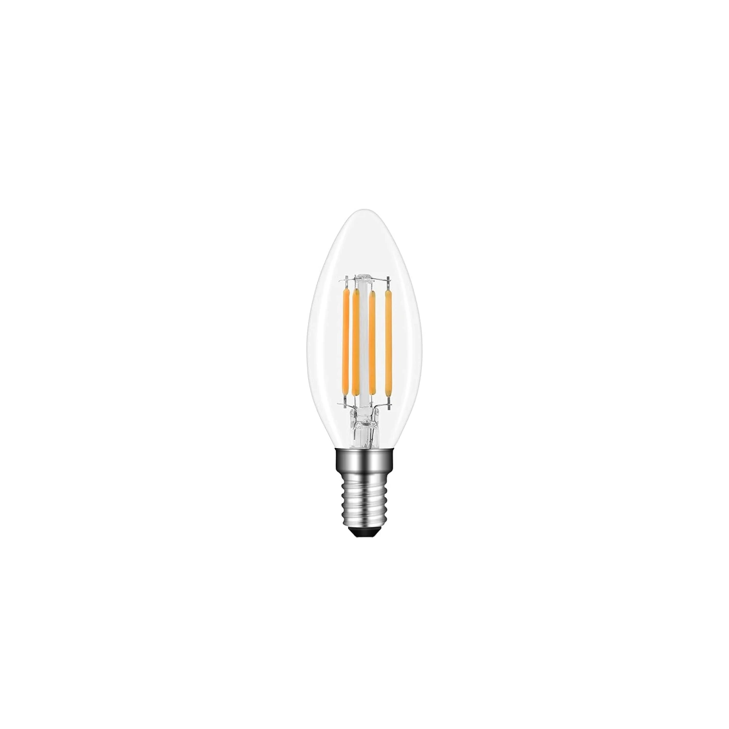 LED 4.5W Candle E14 2700K Warm White Clear Filament Dimmable