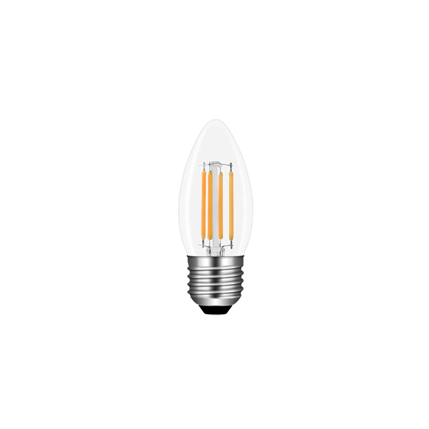 LED Filament 4.5W Candle E27 2700K Warm White Clear Dimmable