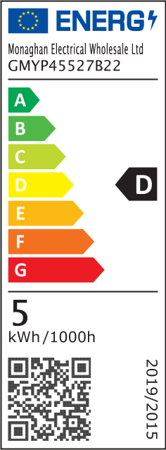 GMYP45527B22 Energy Rating D