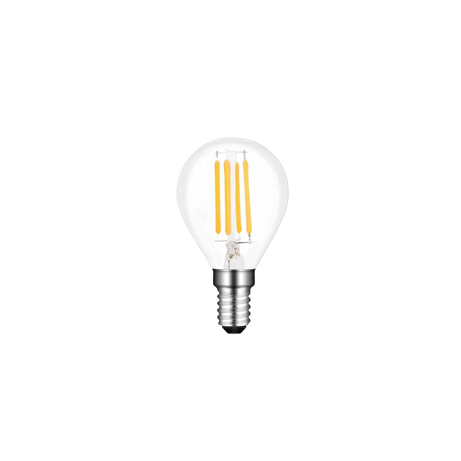 LED 4.5W Golf Bulb E14 2700K Warm White Clear Filament Dimmable