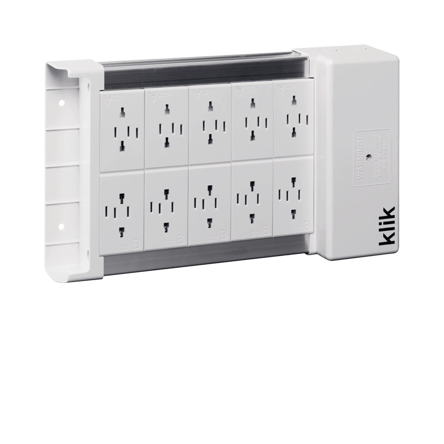 Hager KLIK 10 Way Lighting Distribution Unit KLDS10 White
