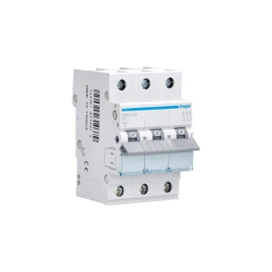 Hager MBN306A 6A 3P B Curve 6kA MCB 230-400V AC IP20 3 Module