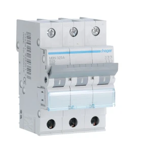 Hager MBN325A MCB 3P 25A B Curve 6kA 400V AC 3 Module